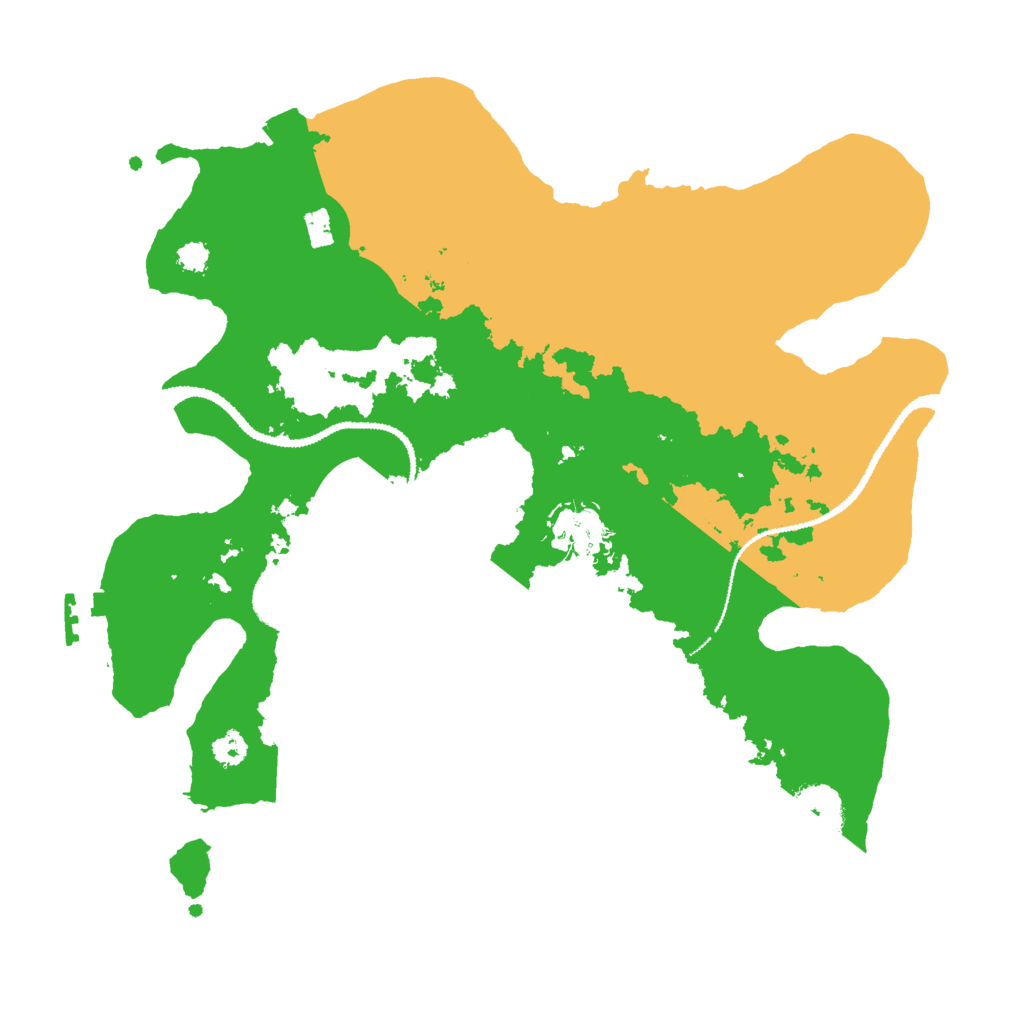 Biome Rust Map: Procedural Map, Size: 3000, Seed: 1198686707