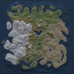 Thumbnail Rust Map: Procedural Map, Size: 4000, Seed: 615374, 13 Monuments