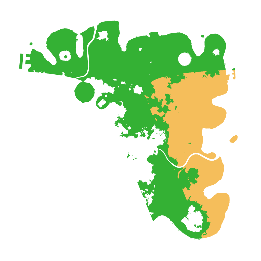 Biome Rust Map: Procedural Map, Size: 3500, Seed: 578338677