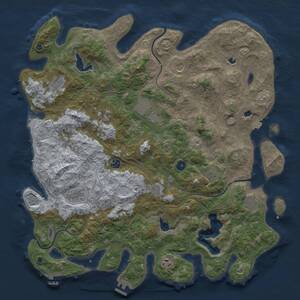 Thumbnail Rust Map: Procedural Map, Size: 4750, Seed: 1816505213, 17 Monuments