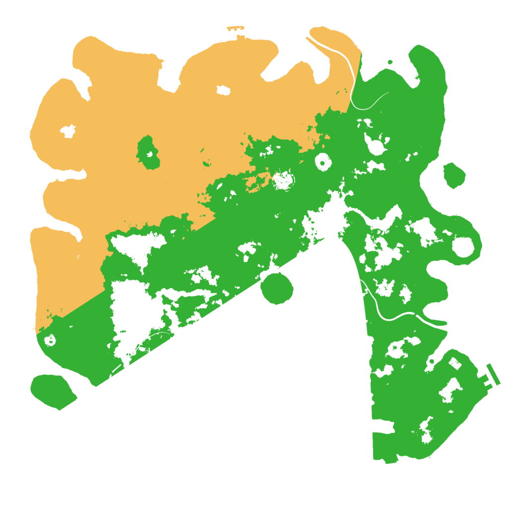 Biome Rust Map: Procedural Map, Size: 4500, Seed: 198035691