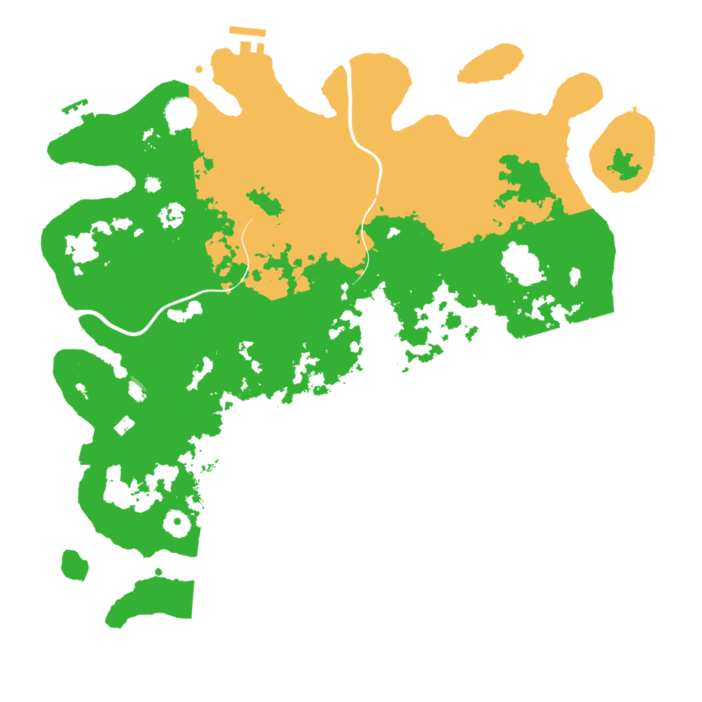 Biome Rust Map: Procedural Map, Size: 3900, Seed: 1496022877