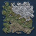 Thumbnail Rust Map: Procedural Map, Size: 4500, Seed: 1745732630, 16 Monuments