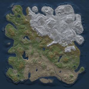 Thumbnail Rust Map: Procedural Map, Size: 4500, Seed: 1745732630, 16 Monuments