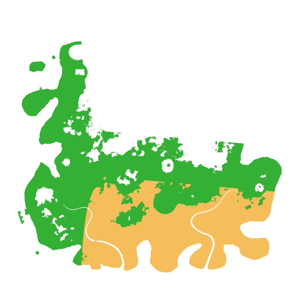 Biome Rust Map: Procedural Map, Size: 3500, Seed: 2024037206