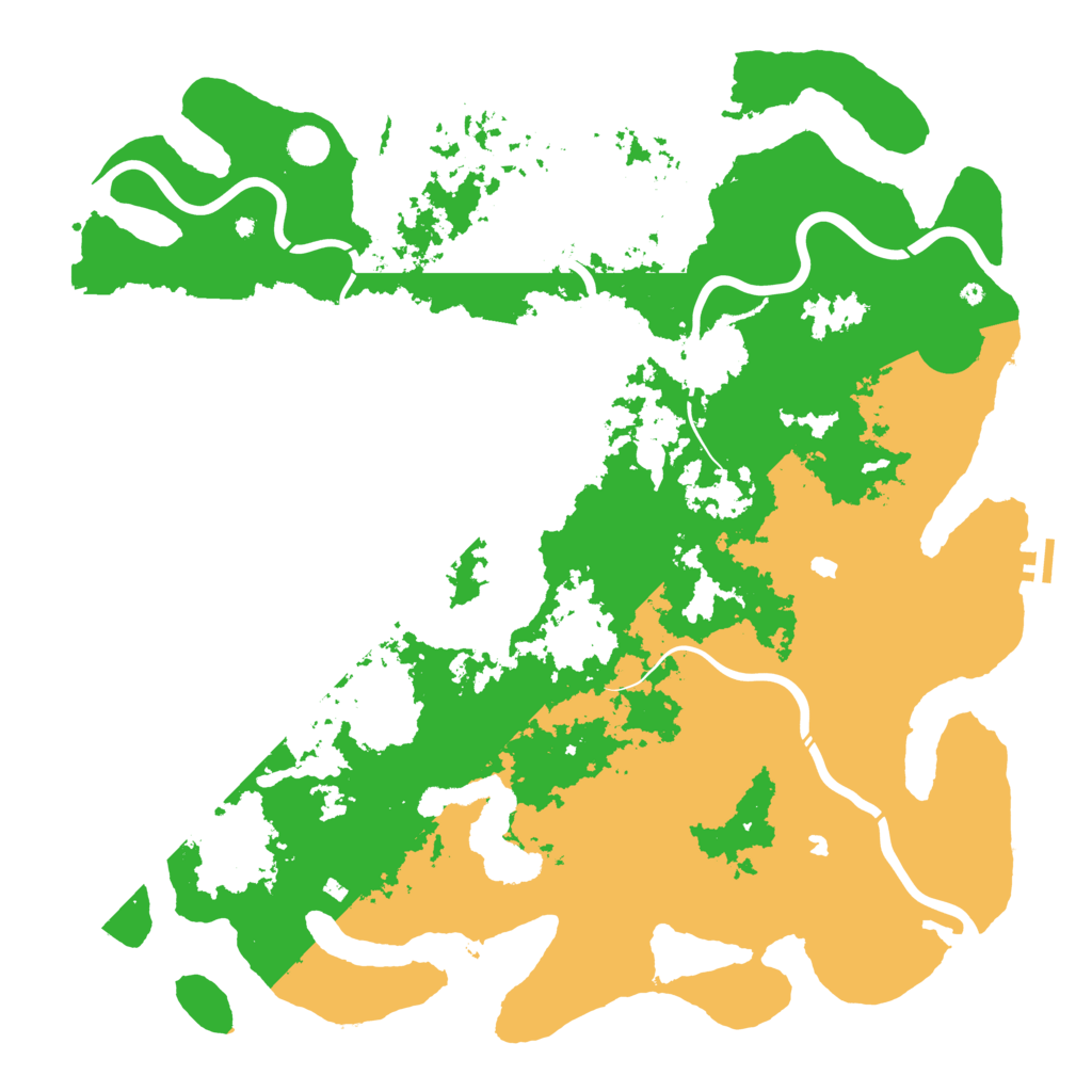 Biome Rust Map: Procedural Map, Size: 5000, Seed: 849286552