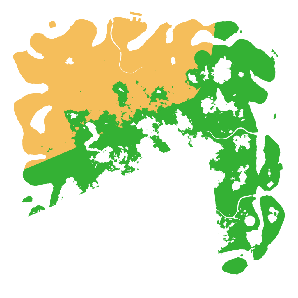 Biome Rust Map: Procedural Map, Size: 5000, Seed: 13465812