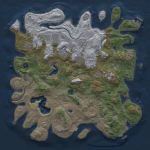 Thumbnail Rust Map: Procedural Map, Size: 4250, Seed: 1151171864, 15 Monuments