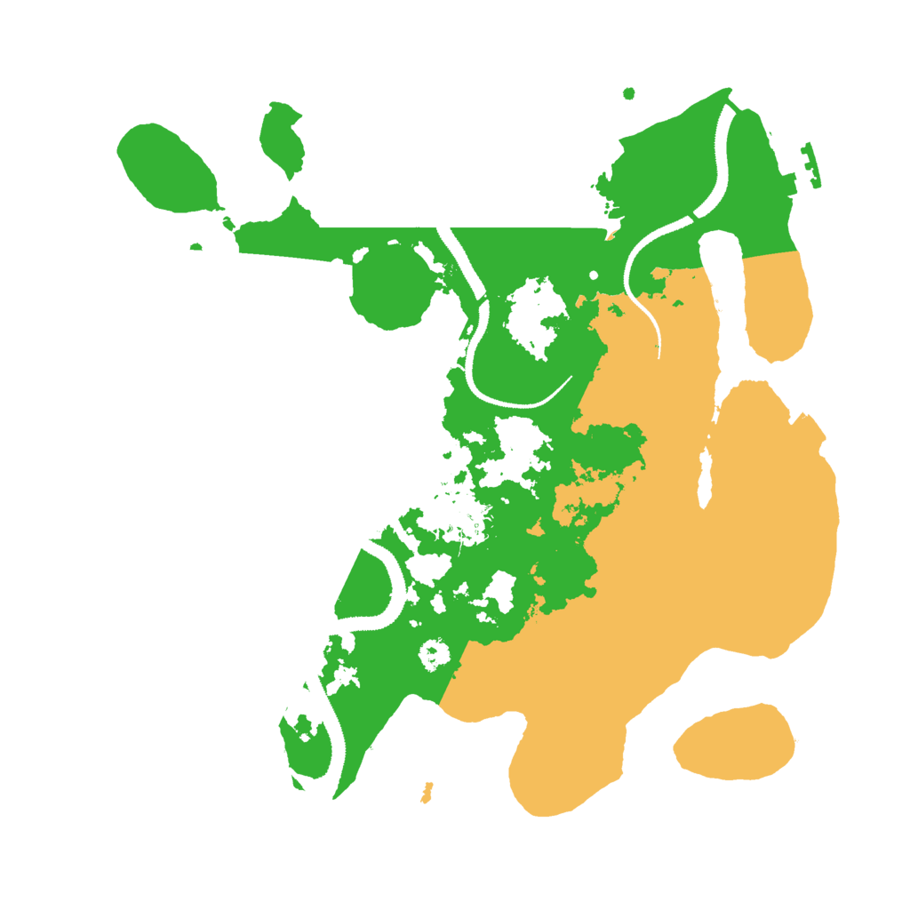 Biome Rust Map: Procedural Map, Size: 3000, Seed: 15131