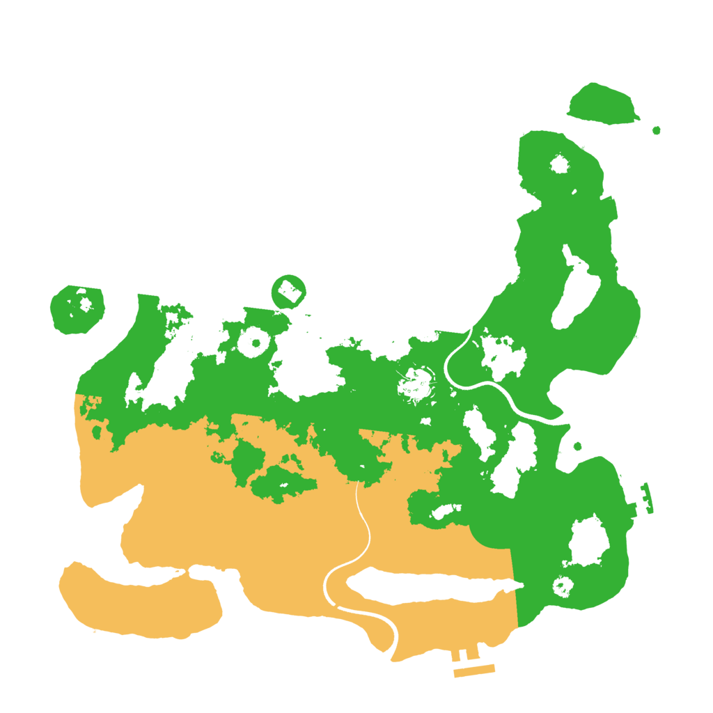 Biome Rust Map: Procedural Map, Size: 3500, Seed: 649220755