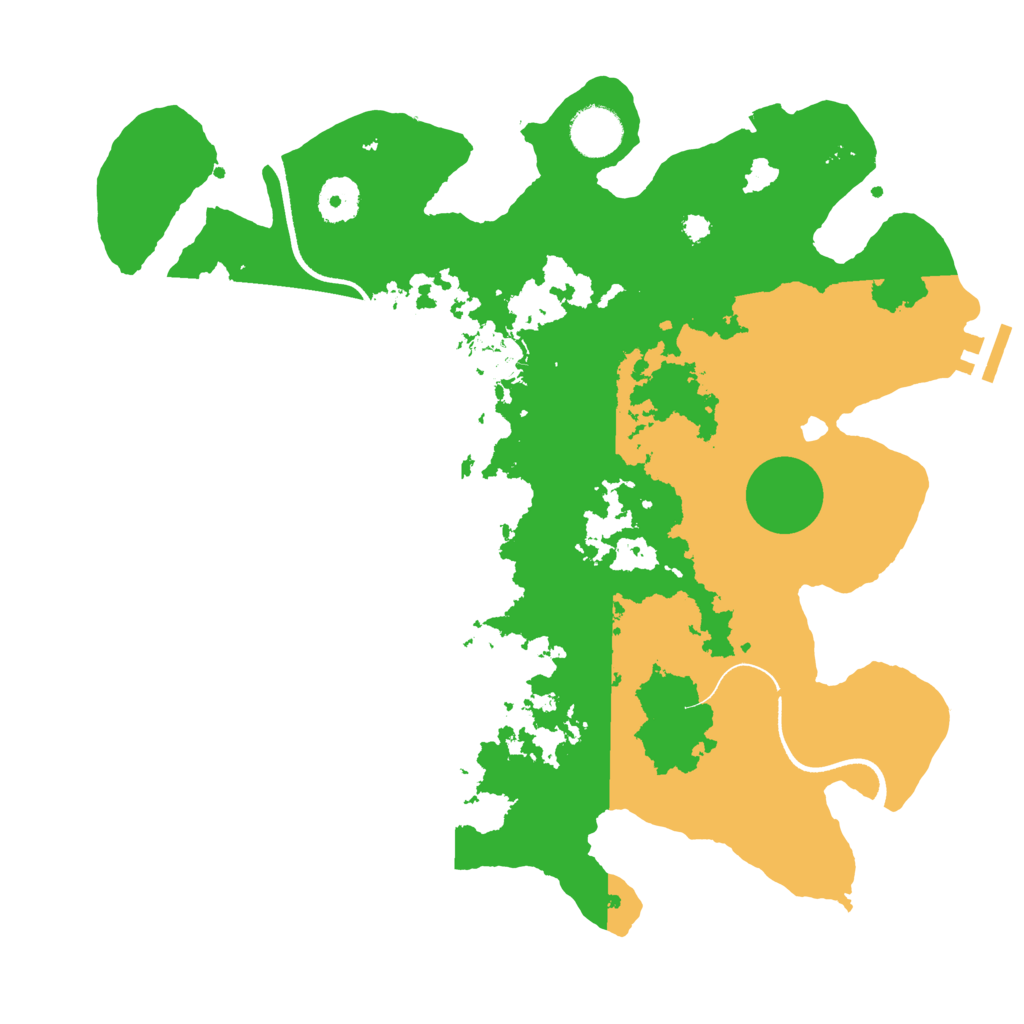 Biome Rust Map: Procedural Map, Size: 3500, Seed: 1771982992