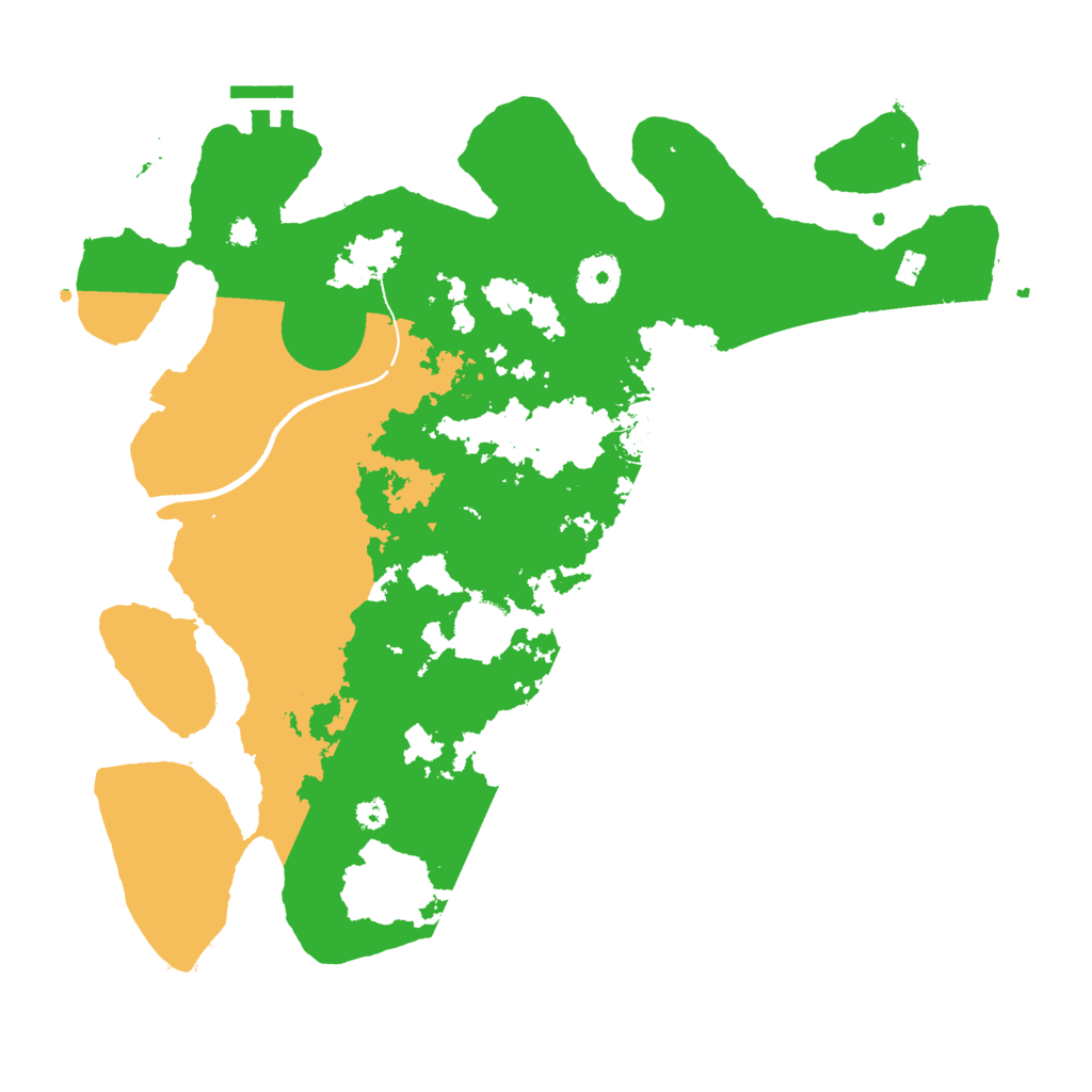 Biome Rust Map: Procedural Map, Size: 3500, Seed: 50135