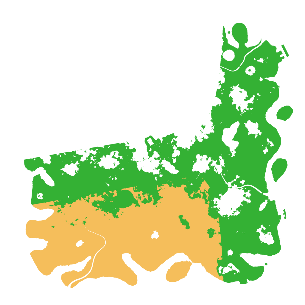 Biome Rust Map: Procedural Map, Size: 4800, Seed: 872337937