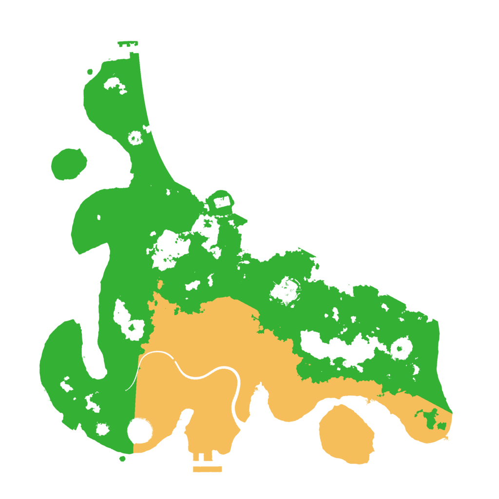 Biome Rust Map: Procedural Map, Size: 3500, Seed: 134291521
