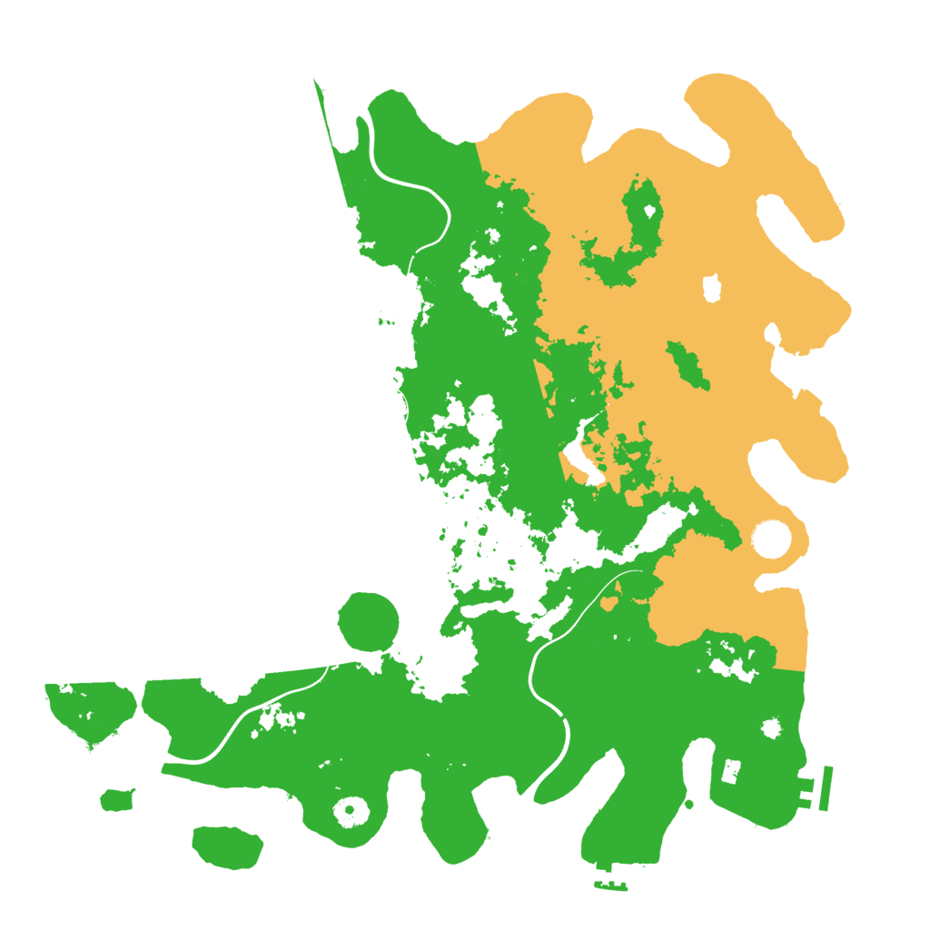 Biome Rust Map: Procedural Map, Size: 4200, Seed: 394580264