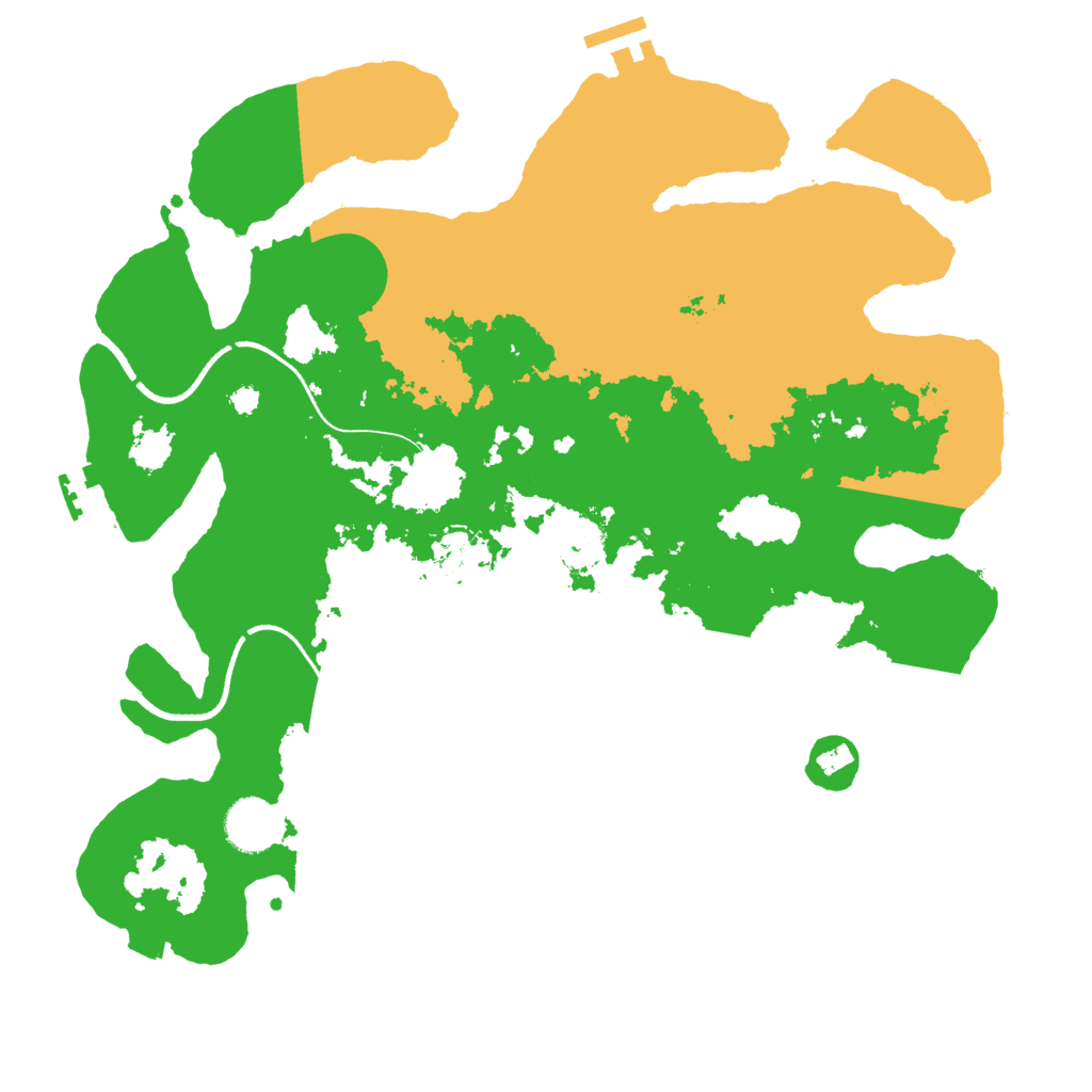 Biome Rust Map: Procedural Map, Size: 3500, Seed: 910933887