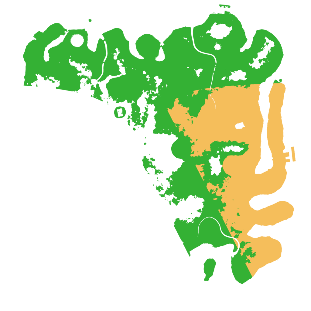 Biome Rust Map: Procedural Map, Size: 4250, Seed: 77450653