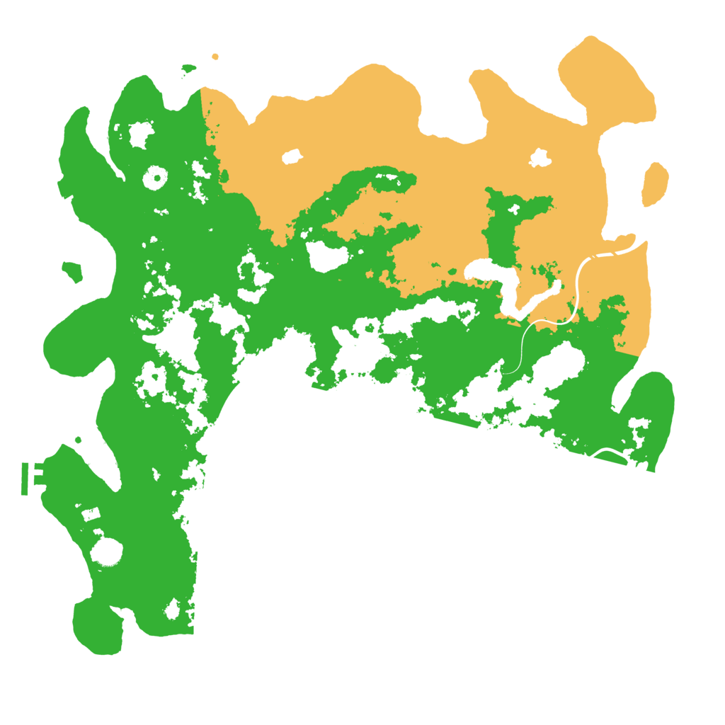 Biome Rust Map: Procedural Map, Size: 4500, Seed: 542183576