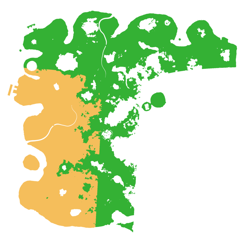 Biome Rust Map: Procedural Map, Size: 4500, Seed: 826975107