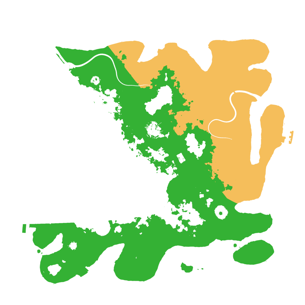 Biome Rust Map: Procedural Map, Size: 3500, Seed: 555055285