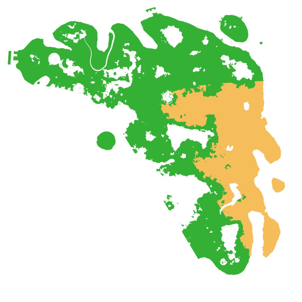Biome Rust Map: Procedural Map, Size: 4500, Seed: 1961049178