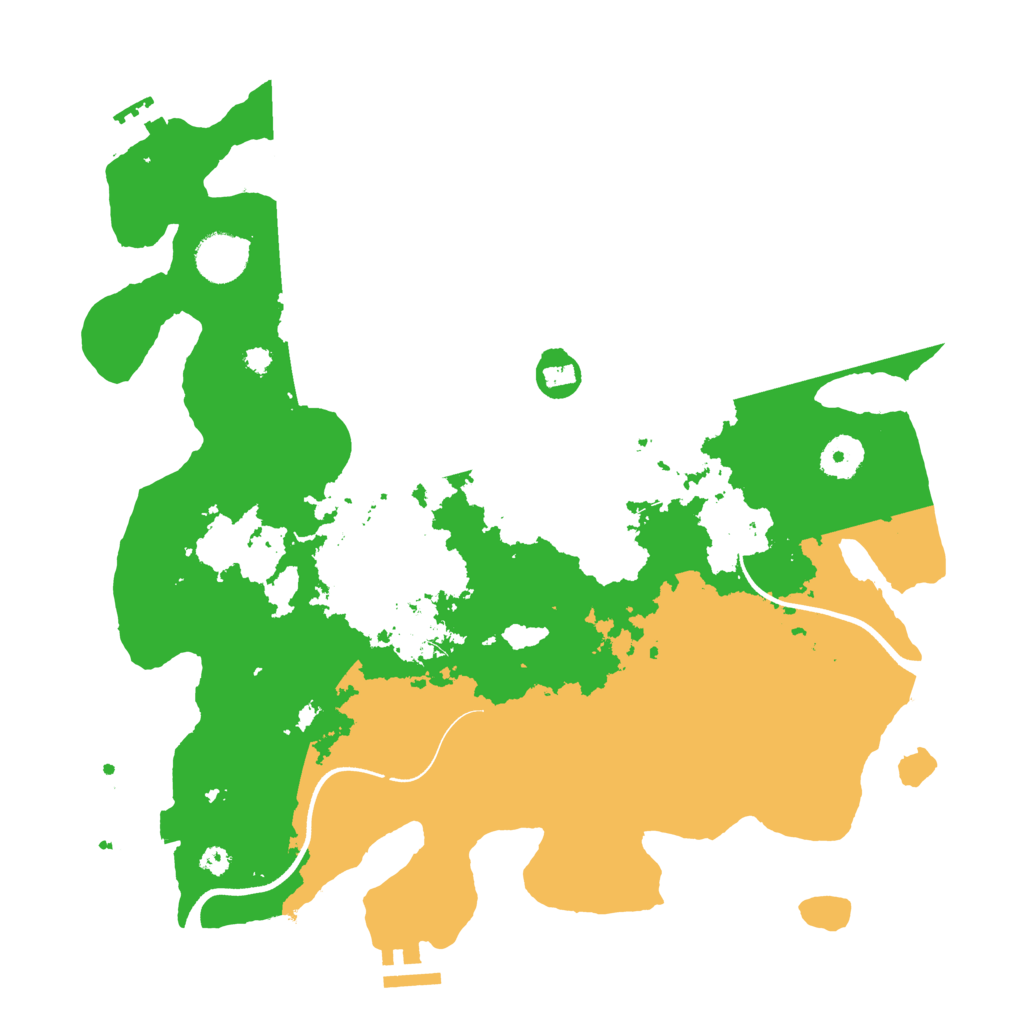 Biome Rust Map: Procedural Map, Size: 3600, Seed: 592702