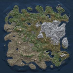 Thumbnail Rust Map: Procedural Map, Size: 4500, Seed: 745636533, 15 Monuments