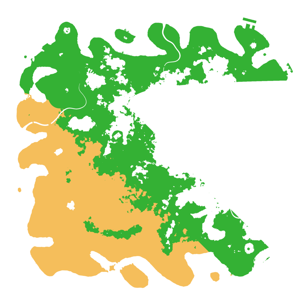 Biome Rust Map: Procedural Map, Size: 4500, Seed: 745636533