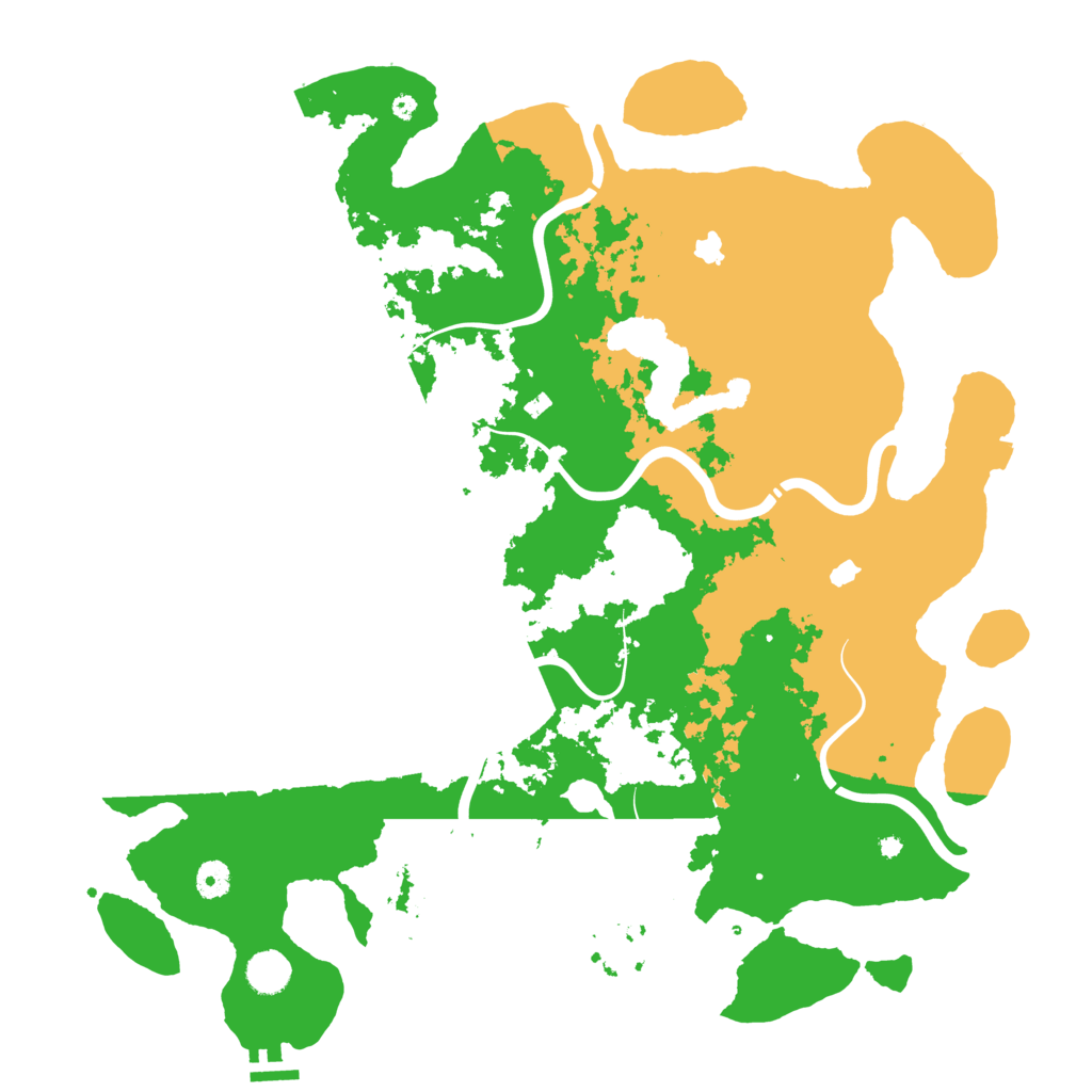 Biome Rust Map: Procedural Map, Size: 4500, Seed: 1842924300