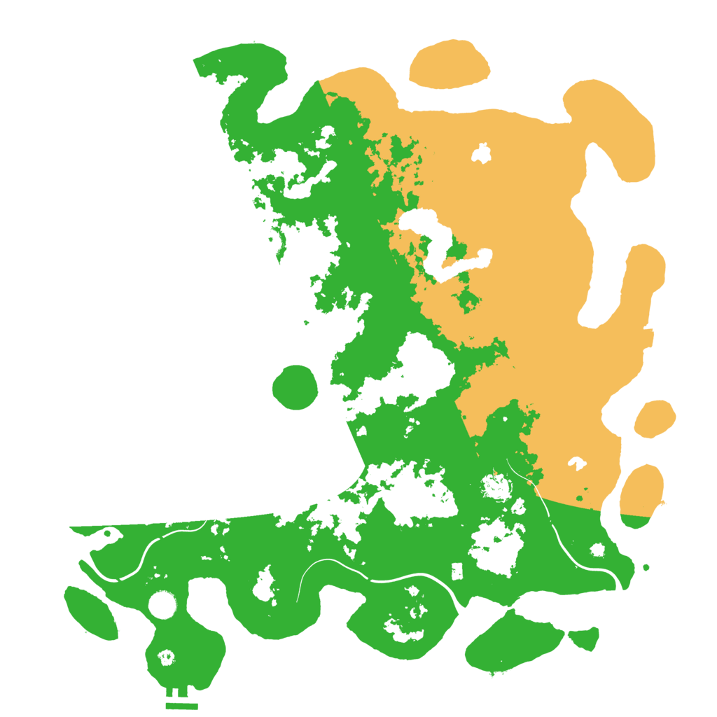 Biome Rust Map: Procedural Map, Size: 4500, Seed: 1842924300