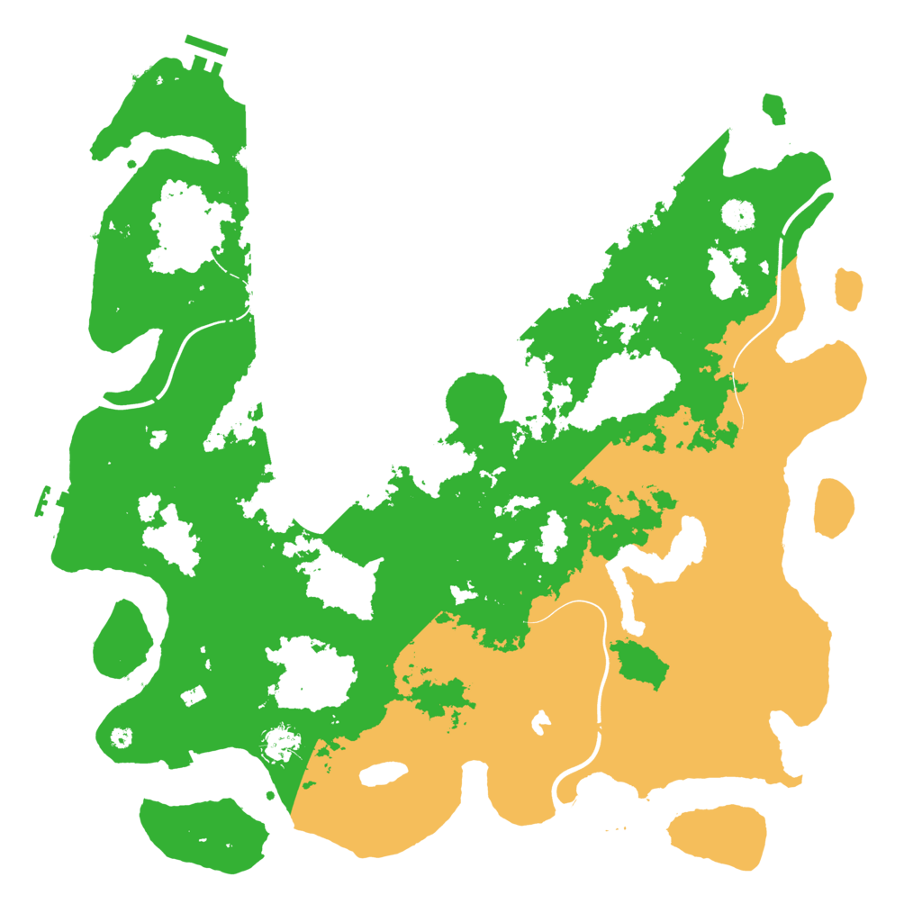 Biome Rust Map: Procedural Map, Size: 4300, Seed: 23041636