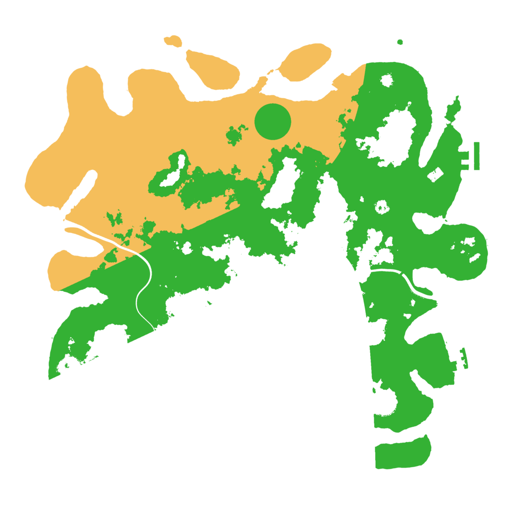 Biome Rust Map: Procedural Map, Size: 3700, Seed: 1836236832