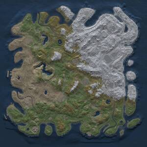 Thumbnail Rust Map: Procedural Map, Size: 4750, Seed: 1891026537, 16 Monuments