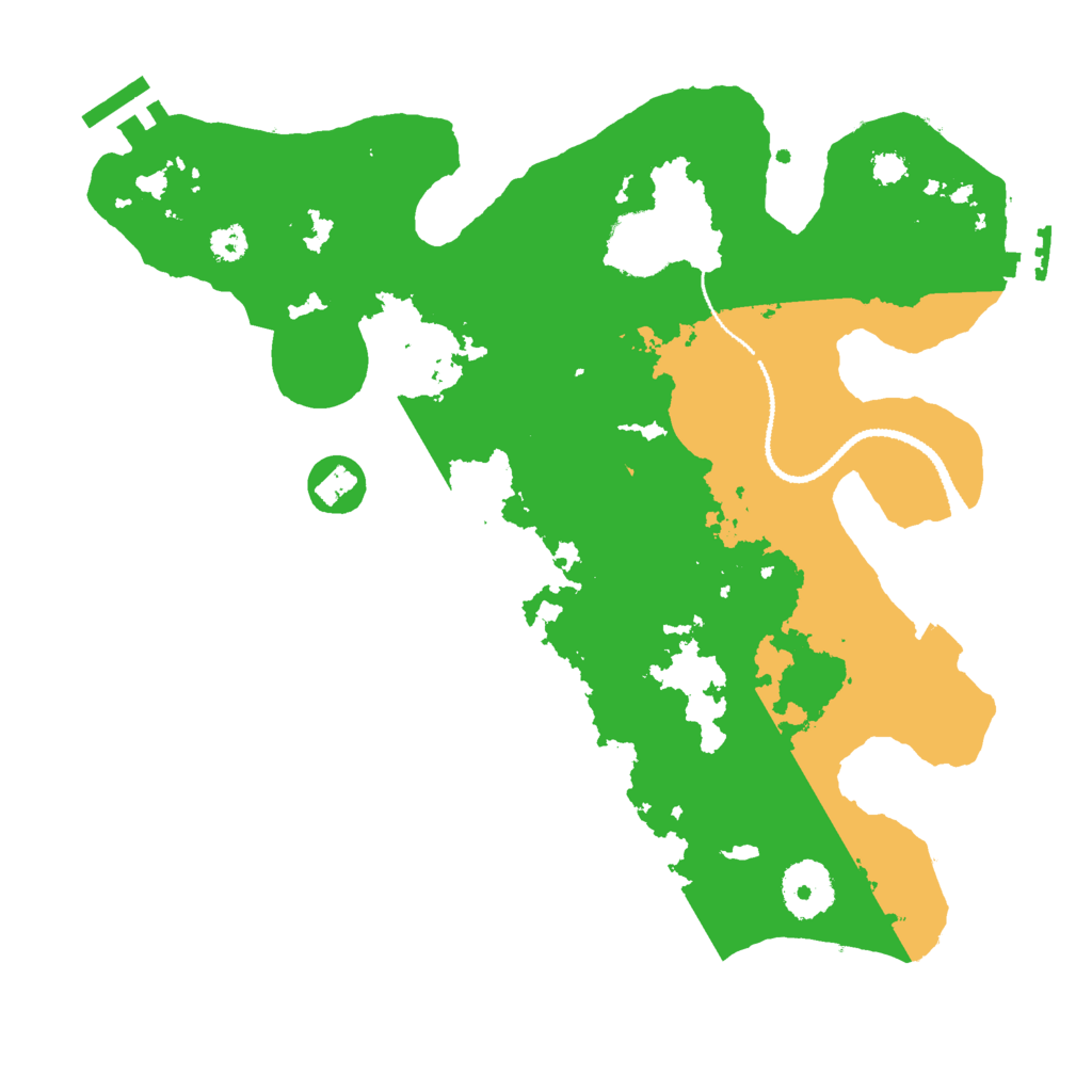 Biome Rust Map: Procedural Map, Size: 3000, Seed: 49981