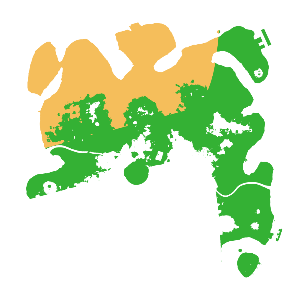 Biome Rust Map: Procedural Map, Size: 3500, Seed: 184705316