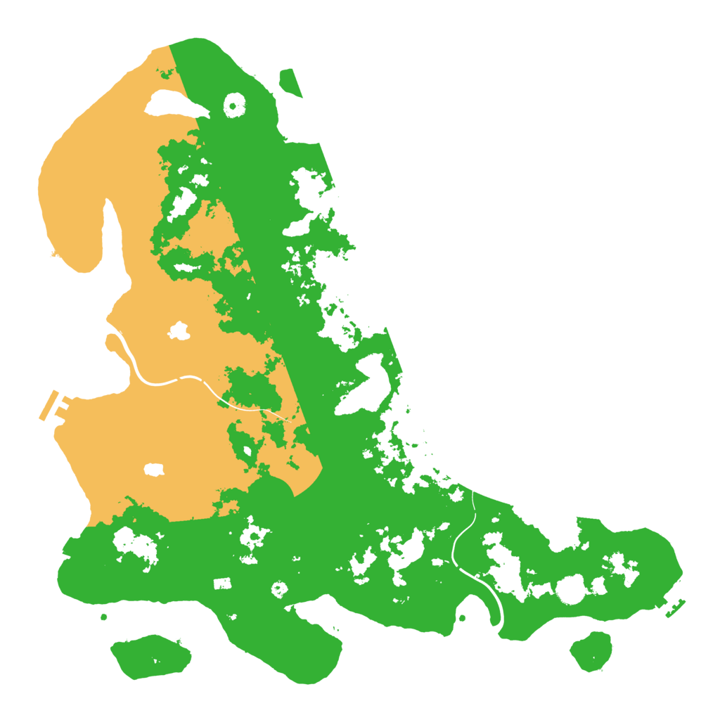 Biome Rust Map: Procedural Map, Size: 4500, Seed: 13217740