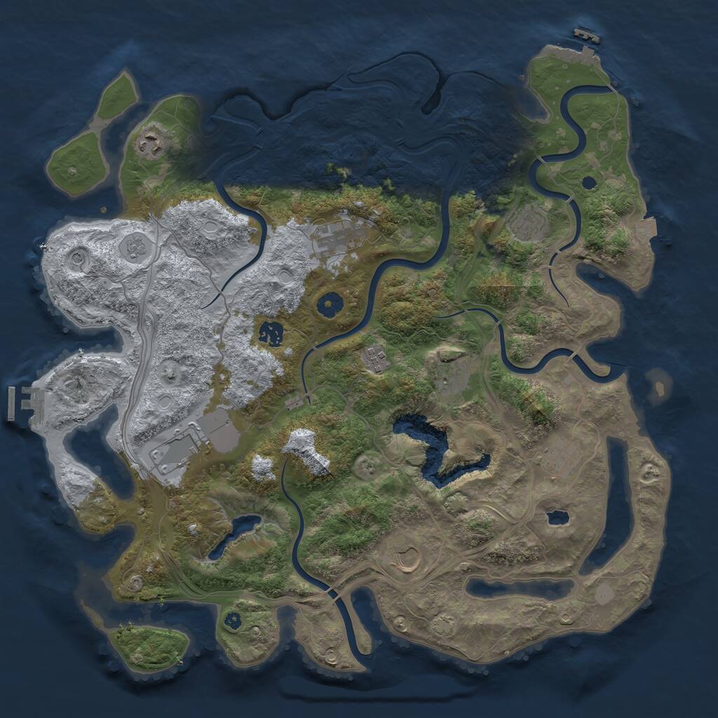 Rust Map: Procedural Map, Size: 4250, Seed: 313373, 15 Monuments