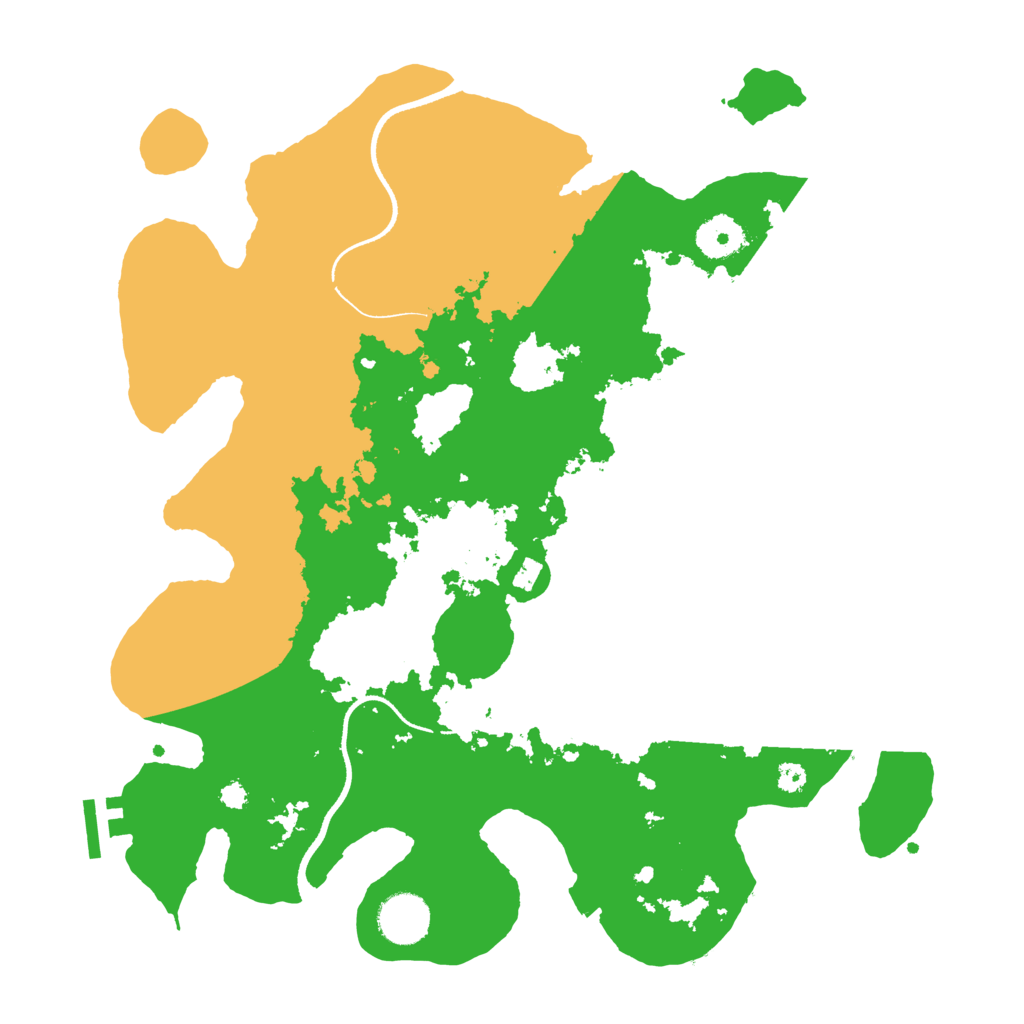 Biome Rust Map: Procedural Map, Size: 3500, Seed: 296369349