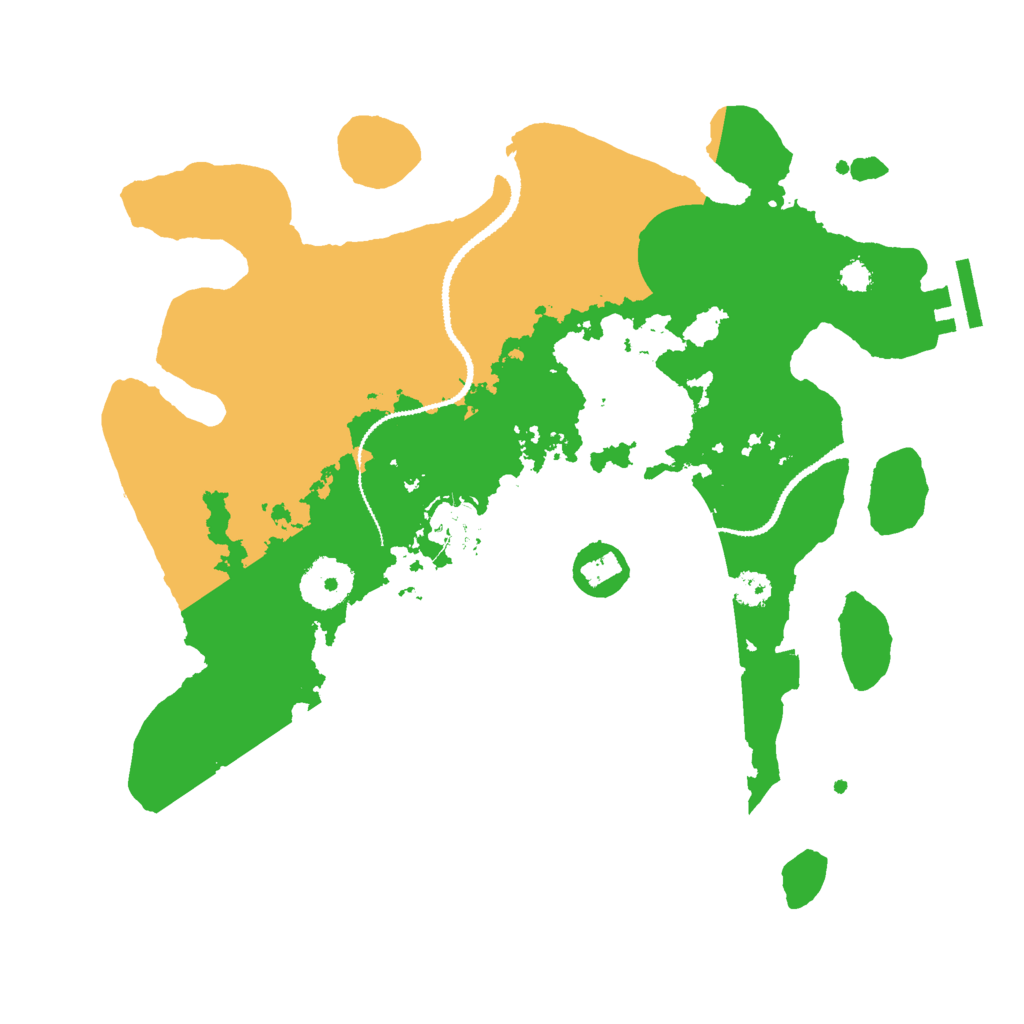 Biome Rust Map: Procedural Map, Size: 3000, Seed: 585410697