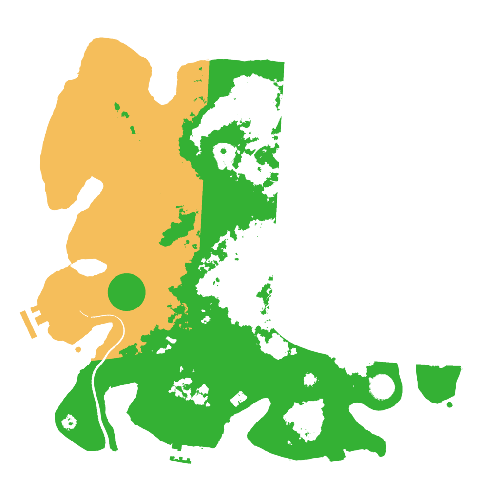 Biome Rust Map: Procedural Map, Size: 3500, Seed: 1104275985