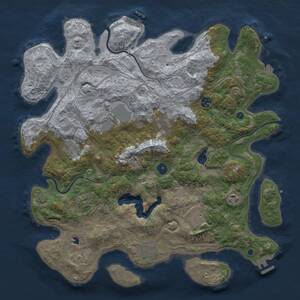 Thumbnail Rust Map: Procedural Map, Size: 4250, Seed: 622238, 15 Monuments