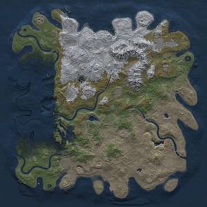 Thumbnail Rust Map: Procedural Map, Size: 5000, Seed: 1924855424, 17 Monuments