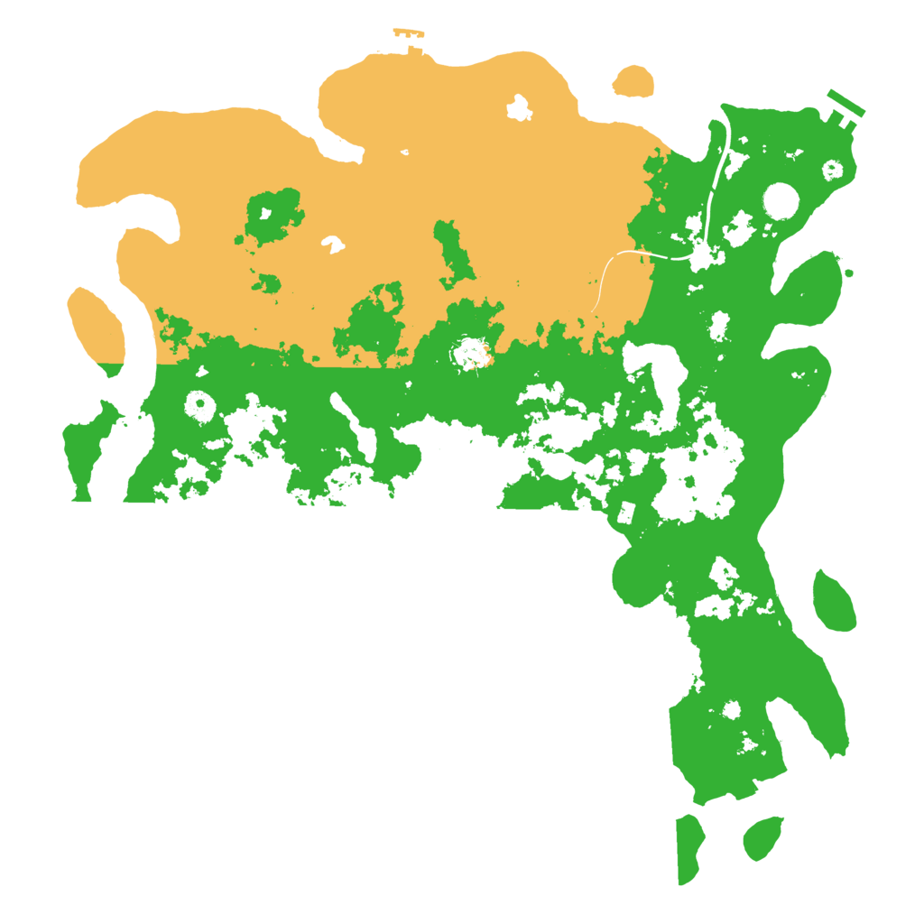 Biome Rust Map: Procedural Map, Size: 4500, Seed: 7777766