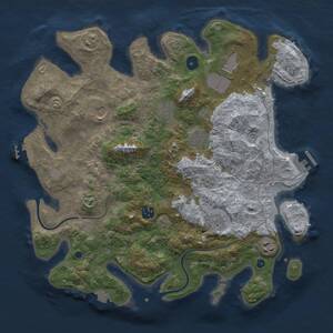 Thumbnail Rust Map: Procedural Map, Size: 3800, Seed: 187420, 14 Monuments