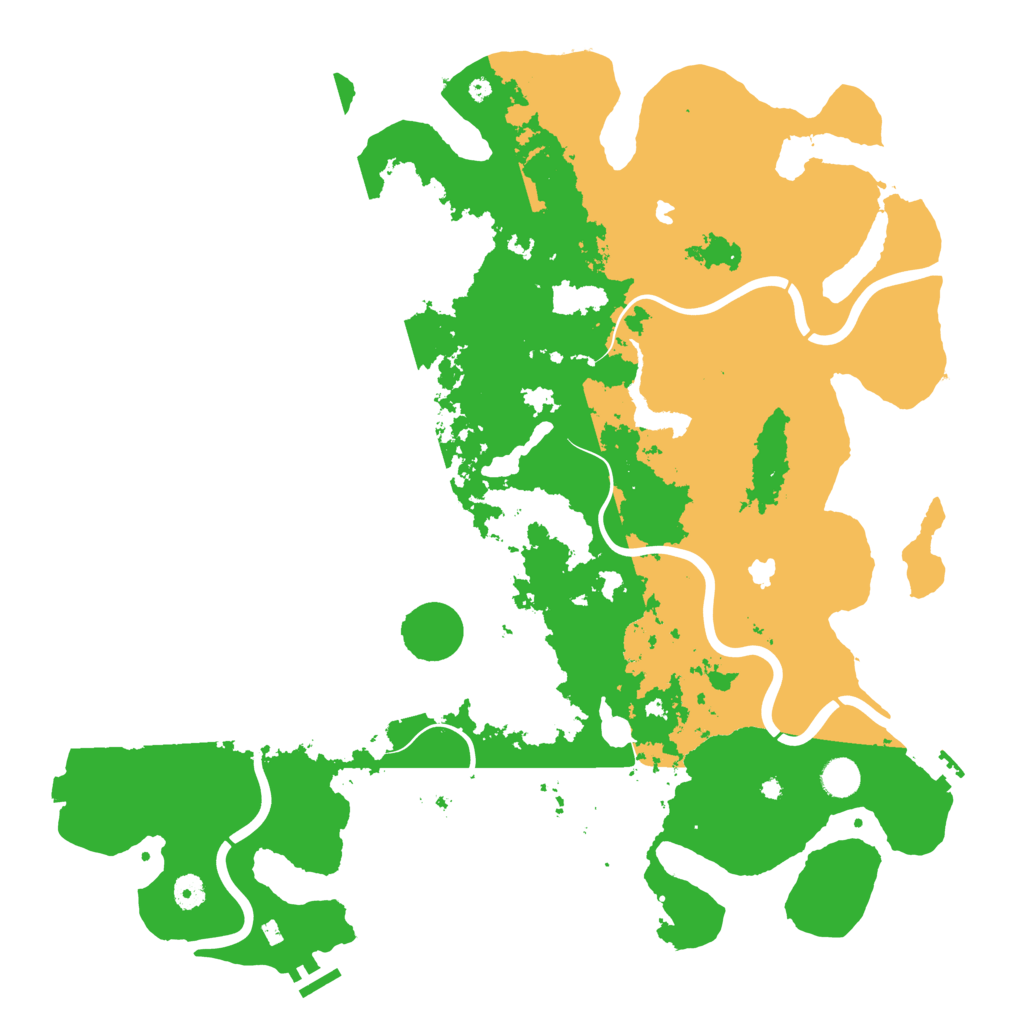 Biome Rust Map: Procedural Map, Size: 4621, Seed: 483934412