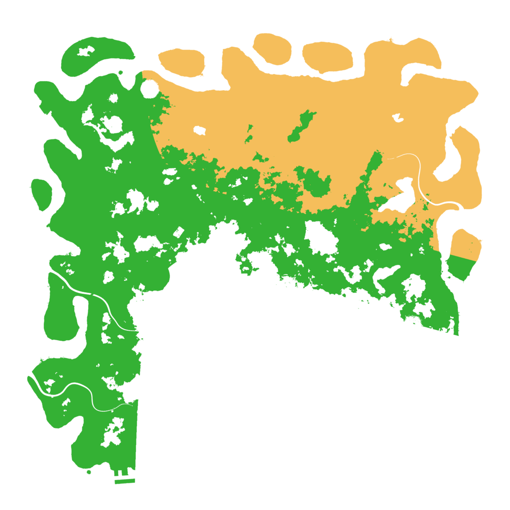 Biome Rust Map: Procedural Map, Size: 5000, Seed: 478787811