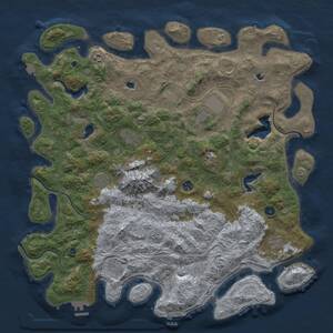 Thumbnail Rust Map: Procedural Map, Size: 5000, Seed: 478787811, 17 Monuments