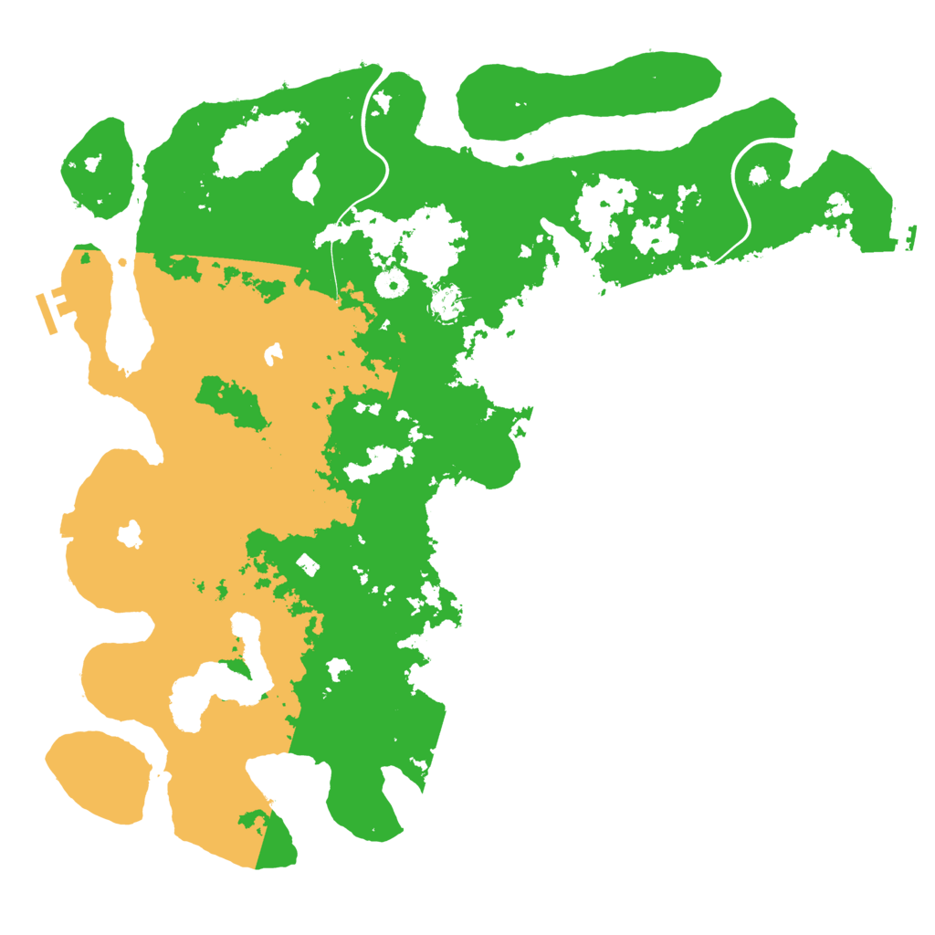 Biome Rust Map: Procedural Map, Size: 4500, Seed: 755256682