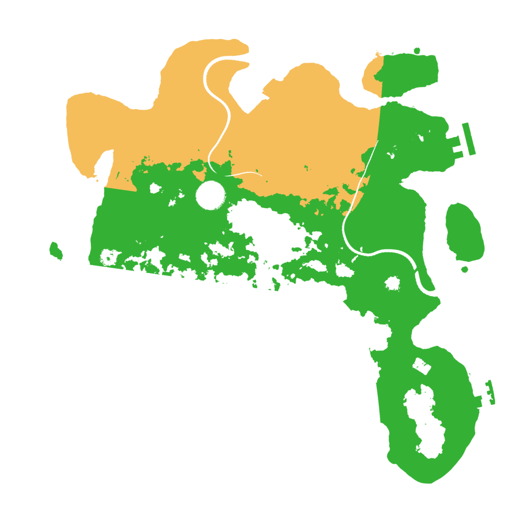 Biome Rust Map: Procedural Map, Size: 3250, Seed: 37