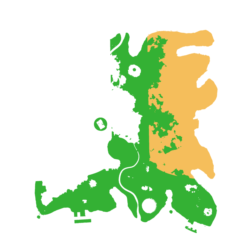 Biome Rust Map: Procedural Map, Size: 3000, Seed: 4044
